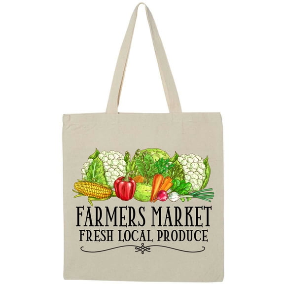 Inktastic Farmers Market Fresh Local Produce Tote Bag