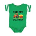 thumbnail image 1 of Inktastic Farming Cute Boy Loves Tractors Boys Baby Bodysuit, 1 of 5