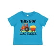 thumbnail image 1 of Inktastic Farming Cute Boy Loves Tractors Boys Toddler T-Shirt, 1 of 5