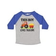 thumbnail image 1 of Inktastic Farming Cute Boy Loves Tractors Boys Toddler T-Shirt, 1 of 5