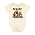 thumbnail image 1 of Inktastic Farming Daddy Plays with Tractors Boys or Girls Baby Bodysuit, 1 of 5