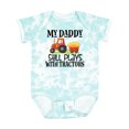 thumbnail image 1 of Inktastic Farming Daddy Plays with Tractors Boys or Girls Baby Bodysuit, 1 of 5