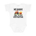 thumbnail image 1 of Inktastic Farming Daddy Plays with Tractors Boys or Girls Baby Bodysuit, 1 of 5