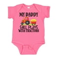 thumbnail image 1 of Inktastic Farming Daddy Plays with Tractors Boys or Girls Baby Bodysuit, 1 of 5