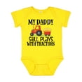 thumbnail image 1 of Inktastic Farming Daddy Plays with Tractors Boys or Girls Baby Bodysuit, 1 of 5
