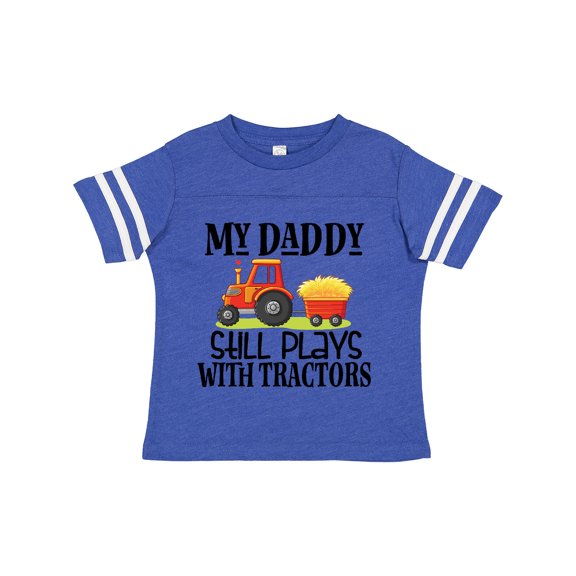 Inktastic Farming Daddy Plays with Tractors Boys or Girls Toddler T-Shirt