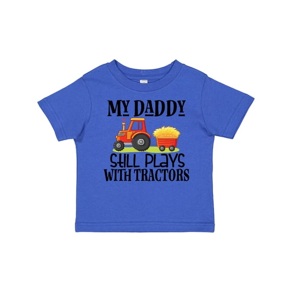 Inktastic Farming Daddy Plays with Tractors Boys or Girls Toddler T-Shirt