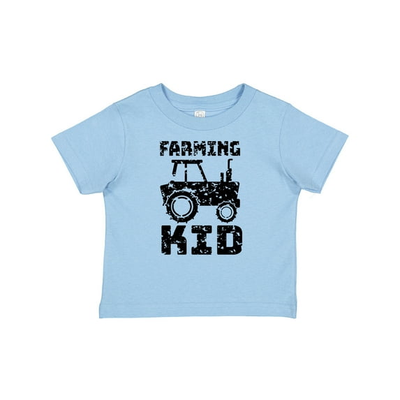 Inktastic Farming Kid- Tractor Distressed Look Boys or Girls Baby T-Shirt