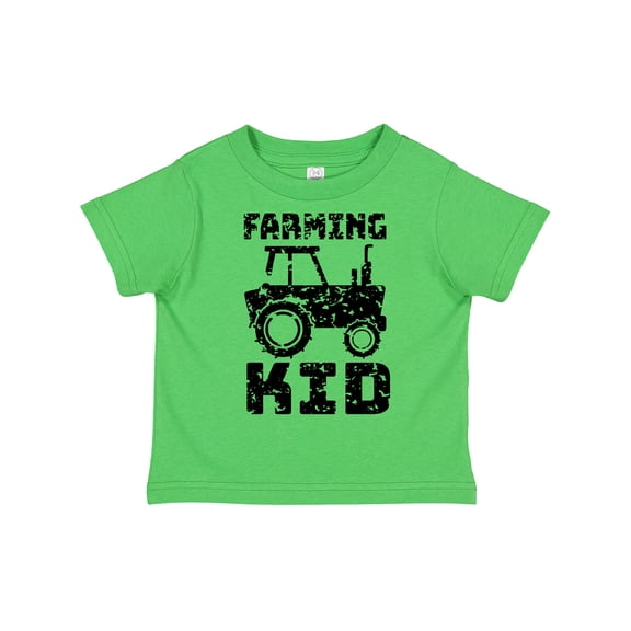 Inktastic Farming Kid- tractor distressed look Boys or Girls Toddler T-Shirt