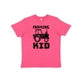 thumbnail image 1 of Inktastic Farming Kid Tractor Distressed Look Youth T-Shirt, 1 of 5