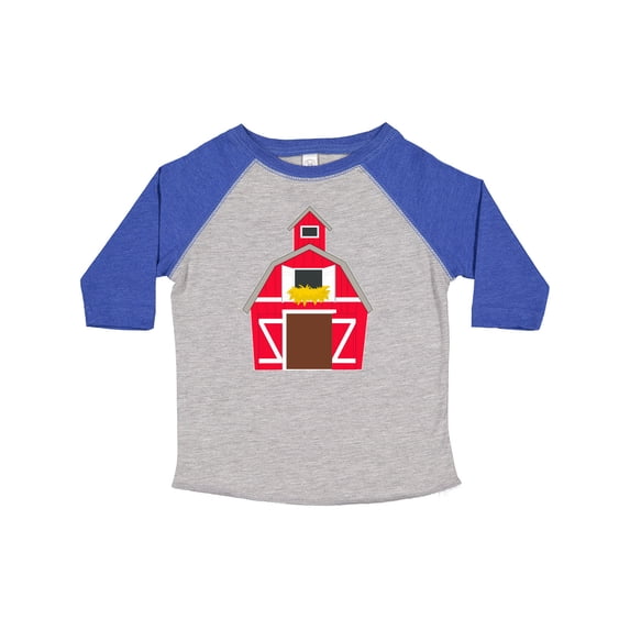Inktastic Farming Large Red Barn with Hay Boys or Girls Toddler T-Shirt