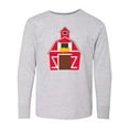 thumbnail image 1 of Inktastic Farming Large Red Barn with Hay Long Sleeve Youth T-Shirt, 1 of 5
