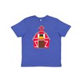 thumbnail image 1 of Inktastic Farming Large Red Barn with Hay Youth T-Shirt, 1 of 5
