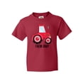 thumbnail image 1 of Inktastic Farming Red Tractor Farm Baby Youth T-Shirt, 1 of 5