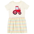 thumbnail image 1 of Inktastic Farming Red Tractor Girls Toddler Dress, 1 of 5