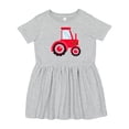 thumbnail image 1 of Inktastic Farming Red Tractor Girls Toddler Dress, 1 of 5