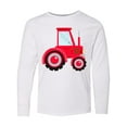 thumbnail image 1 of Inktastic Farming Red Tractor Long Sleeve Youth T-Shirt, 1 of 5