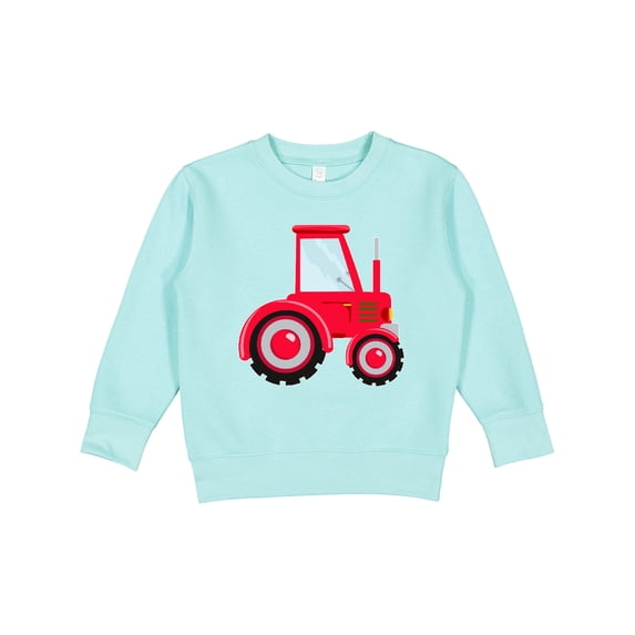 Inktastic Farming Red Tractor Toddler Sweatshirt