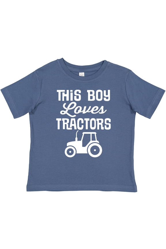 Farming This Boy Loves Tractors Boys Toddler T-Shirt