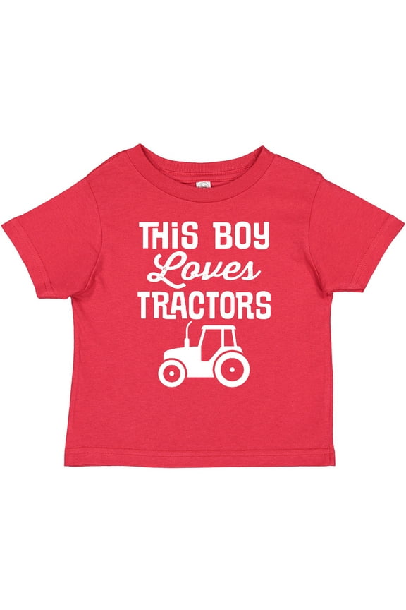 Farming This Boy Loves Tractors Boys Toddler T-Shirt