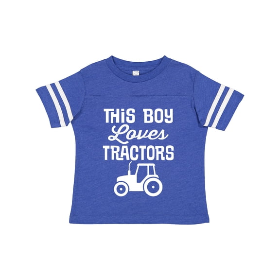 Inktastic Farming This Boy Loves Tractors Boys Toddler T-Shirt