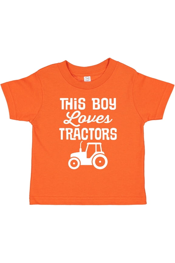 Farming This Boy Loves Tractors Boys Toddler T-Shirt