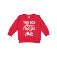 thumbnail image 1 of Inktastic Farming This Boy Loves Tractors Toddler Sweatshirt, 1 of 4
