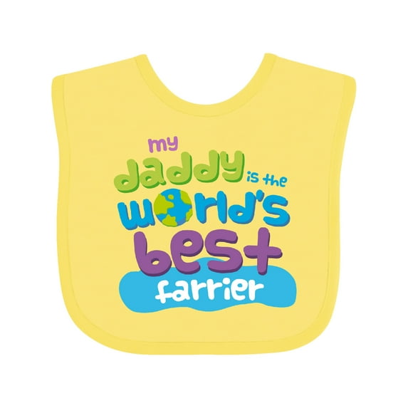 Inktastic Farrier Quote Boys or Girls Baby Bib