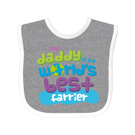 Inktastic Farrier Quote Boys or Girls Baby Bib