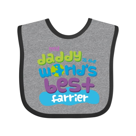 Inktastic Farrier Quote Boys or Girls Baby Bib