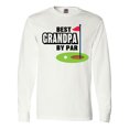 thumbnail image 1 of Inktastic Father's Day Best Grandpa by Par with Flag and Golf Ball Long Sleeve T-Shirt, 1 of 5