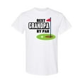 thumbnail image 1 of Inktastic Father's Day Best Grandpa by Par with Flag and Golf Ball T-Shirt, 1 of 5
