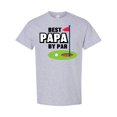 thumbnail image 1 of Inktastic Father's Day Best Papa by Par with Flag and Golf Ball T-Shirt, 1 of 5