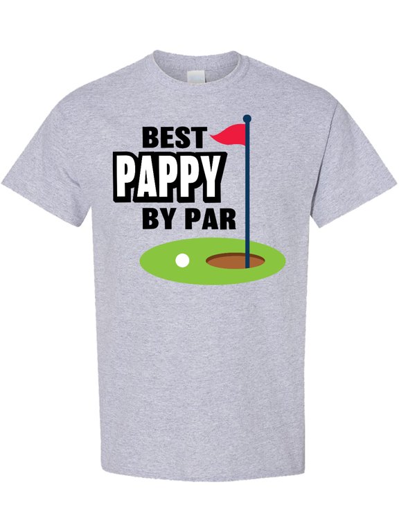 Father's Day Best Pappy by Par with Flag and Golf Ball T-Shirt