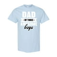 thumbnail image 1 of Inktastic Father's Day Dad of 3 Awesome Boys T-Shirt, 1 of 5