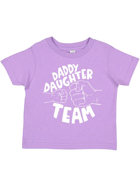 Father's Day Daddy Daughter Team Parent Child Fist Bump Boys or Girls Toddler T-Shirt