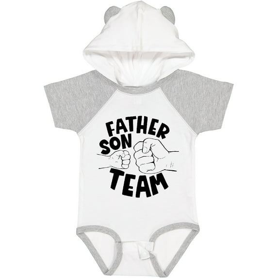 Inktastic Father's Day Father Son Team Parent Child Fist Bump Boys or Girls Baby Bodysuit