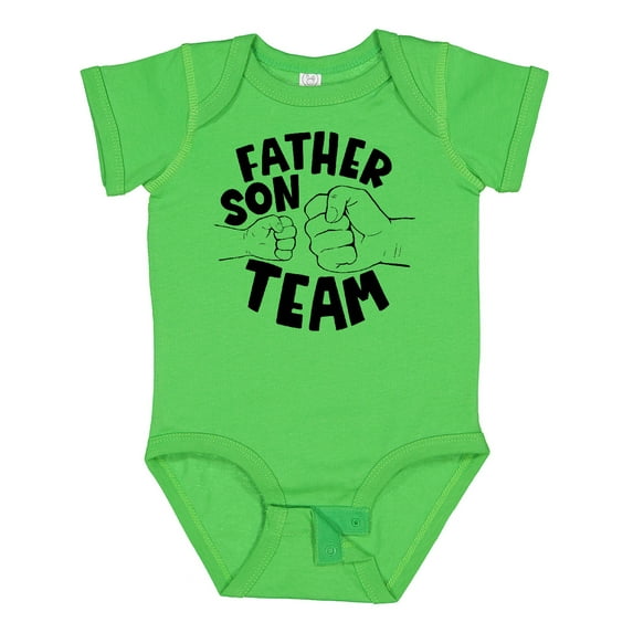 Inktastic Father's Day Father Son Team Parent Child Fist Bump Boys or Girls Baby Bodysuit