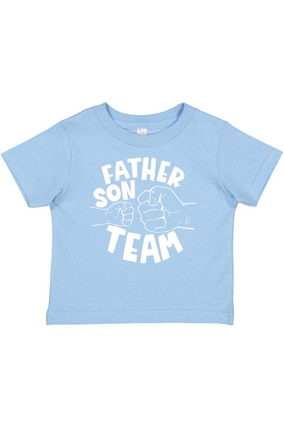 Father's Day Father Son Team Parent Child Fist Bump Boys or Girls Baby T-Shirt