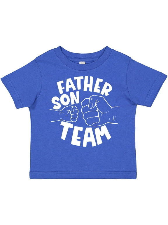 Father's Day Father Son Team Parent Child Fist Bump Boys or Girls Toddler T-Shirt