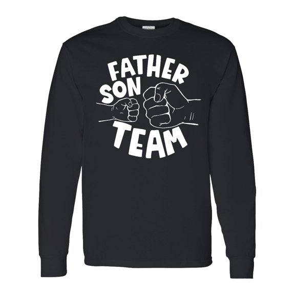 Inktastic Father's Day Father Son Team Parent Child Fist Bump Long Sleeve T-Shirt