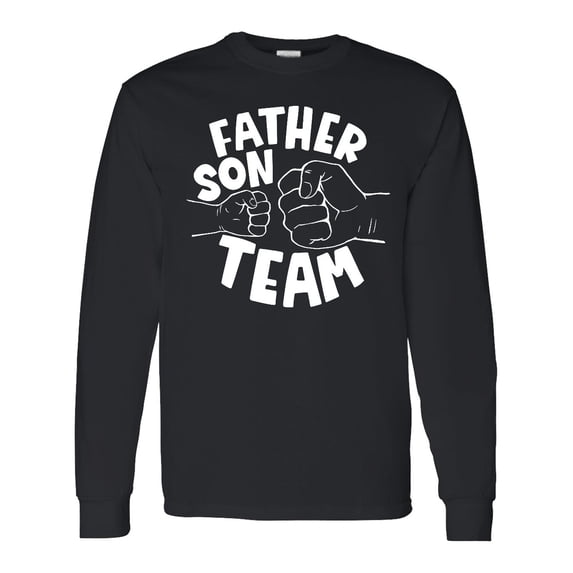 Inktastic Father's Day Father Son Team Parent Child Fist Bump Long Sleeve T-Shirt