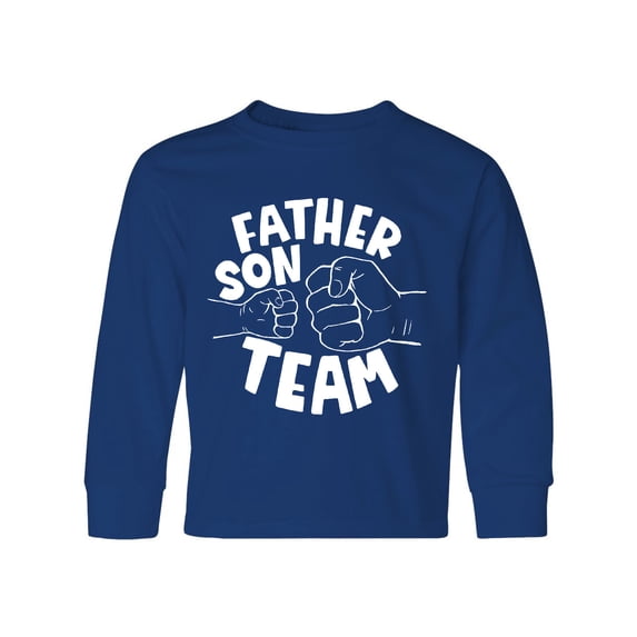 Inktastic Father's Day Father Son Team Parent Child Fist Bump Long Sleeve Youth T-Shirt