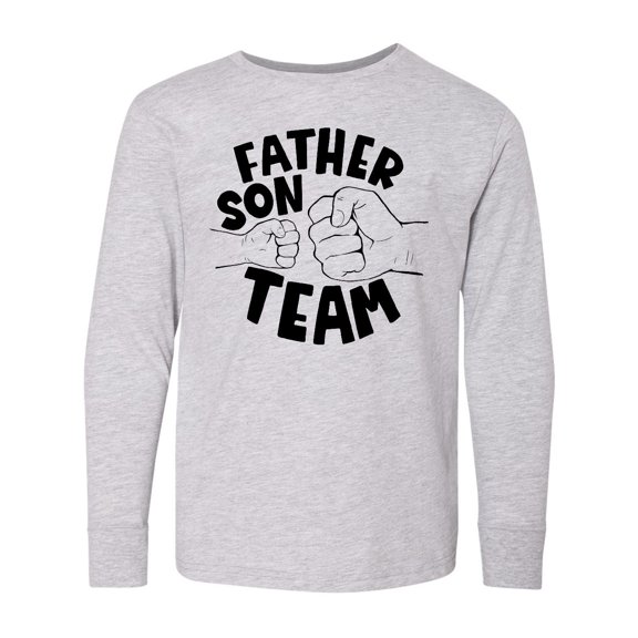 Inktastic Father's Day Father Son Team Parent Child Fist Bump Long Sleeve Youth T-Shirt