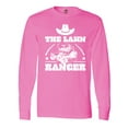thumbnail image 1 of Inktastic Father's Day the Lawn Ranger with Mower Long Sleeve T-Shirt, 1 of 5