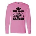 thumbnail image 1 of Inktastic Father's Day the Lawn Ranger with Mower Long Sleeve T-Shirt, 1 of 5