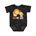 thumbnail image 1 of Inktastic Fathers Day I Love My Dad Boys Lion Boys or Girls Baby Bodysuit, 1 of 5