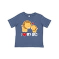 thumbnail image 1 of Inktastic Fathers Day I Love My Dad Boys Lion Boys or Girls Baby T-Shirt, 1 of 5