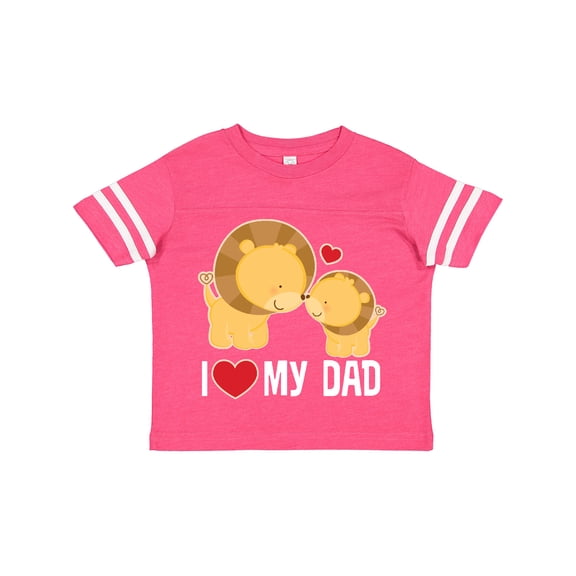 Inktastic Fathers Day I Love My Dad Boys Lion Boys or Girls Toddler T-Shirt