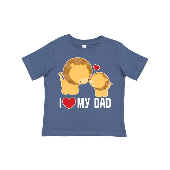 Inktastic Fathers Day I Love My Dad Boys Lion Boys or Girls Toddler T-Shirt